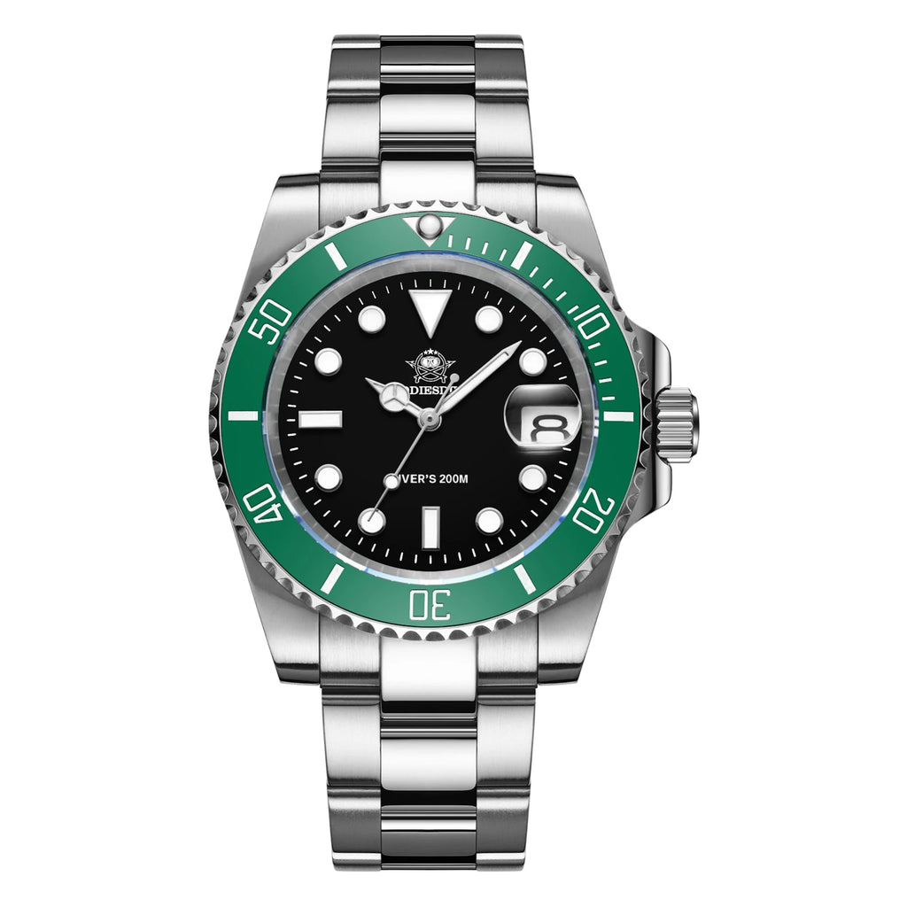 Pacific Dive Stainless Steel Men's Business Quartz Watch