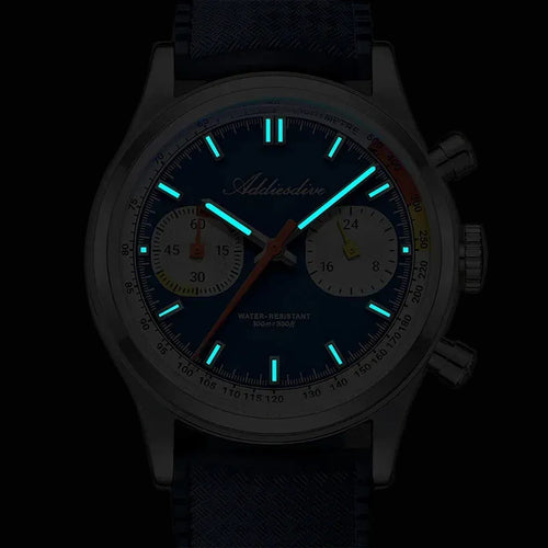 Pacific Dive AD2549 38mm Quartz Chronograph Watch
