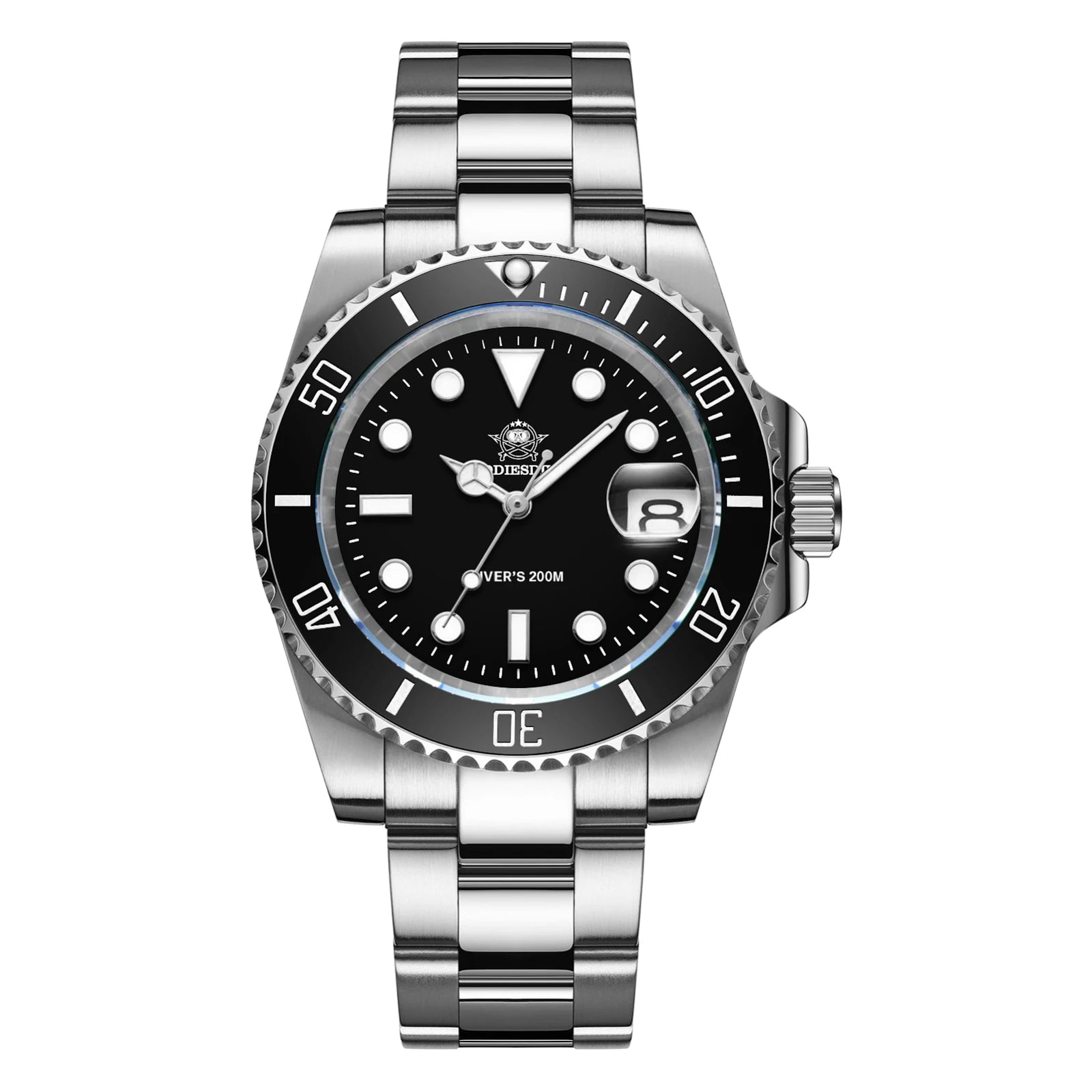 Pacific Dive Stainless Steel Men's Business Quartz Watch