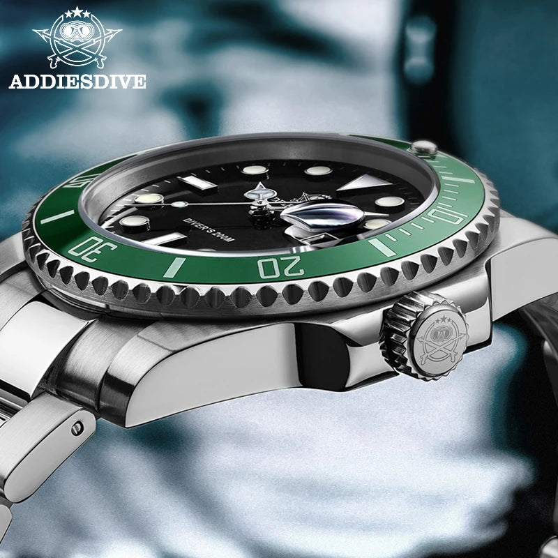 Pacific Dive Stainless Steel Men's Business Quartz Watch