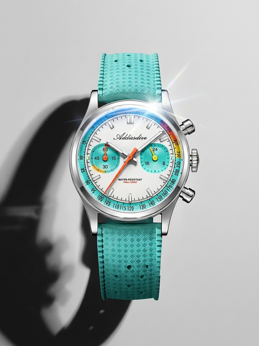 Pacific Dive AD2549 38mm Quartz Chronograph Watch
