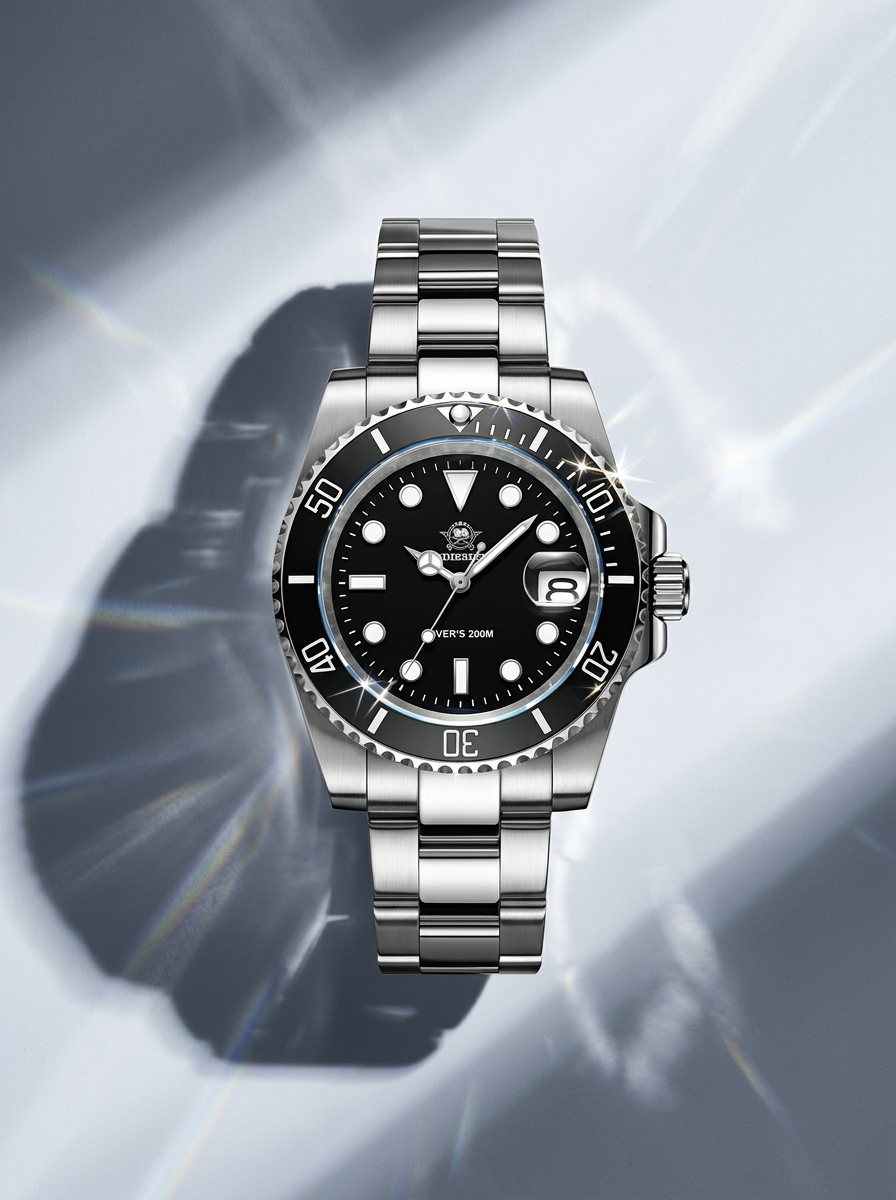 Pacific Dive Stainless Steel Men's Business Quartz Watch