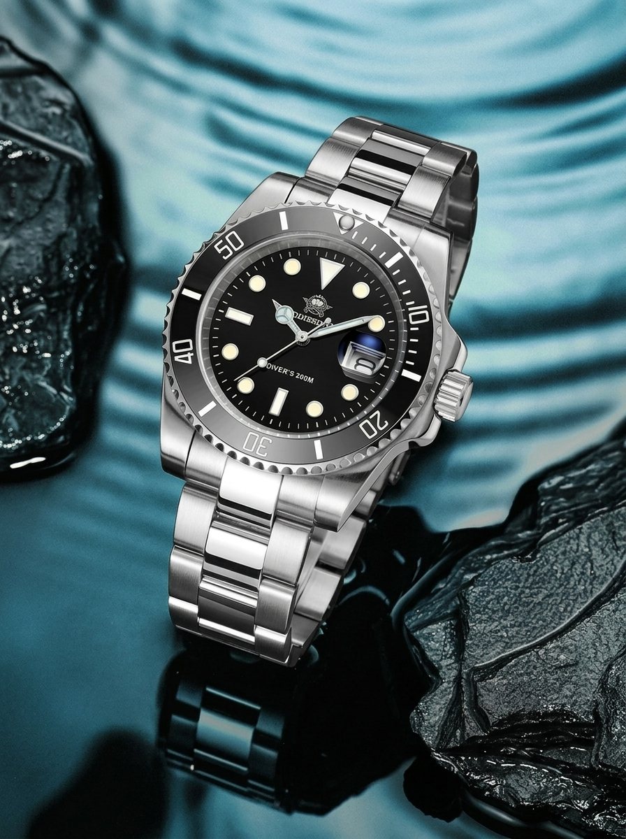 Pacific Dive MY-H3-2QZ 200m Luxury Quartz Diver Watch