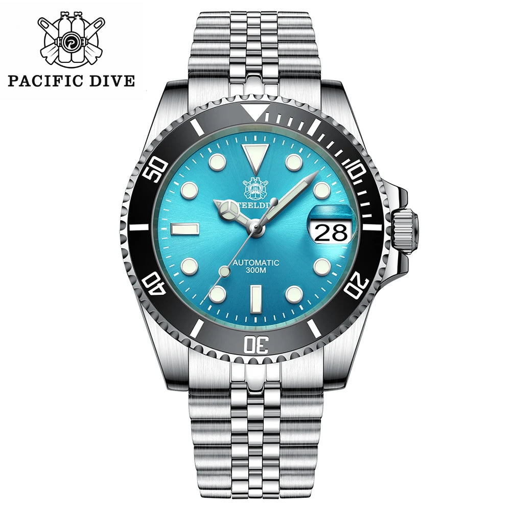 Pacific Dive SD1953 "Tiffany Blue" 41mm Automatic Dive Watch